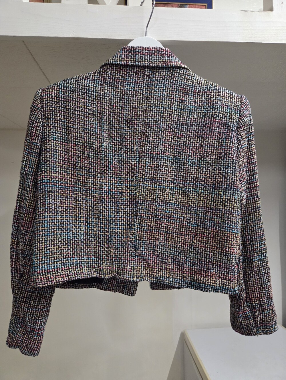 Multicolor Tweed Cropped Jacket - Picture 2 of 2